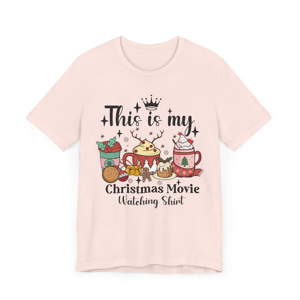 Cozy Christmas Treats - Hot Chocolate, Cookies & Holiday Cheer _ Christmas Movie Watching Tee, Festive Graphic Shirt