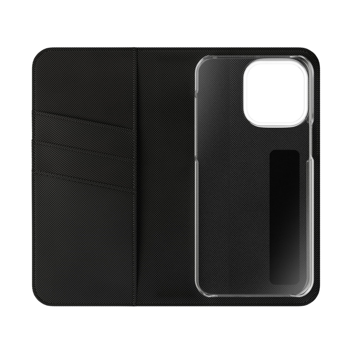 Customizable Flip Phone Wallet Case – ‘Your Design Here’ Folio Cover with Card Holder, Personalized Phone Case for iPhone