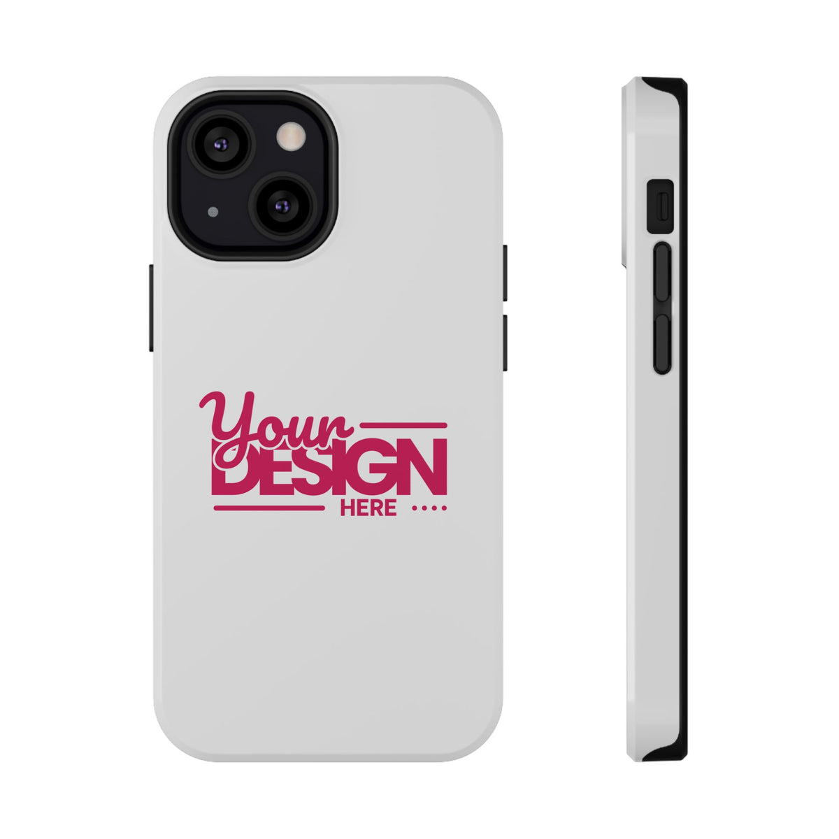 Customizable Impact-Resistant Phone Case – Personalize with Your Design, Durable Shockproof Cover for iPhone