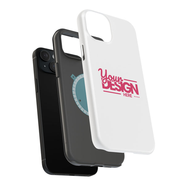 Durable Custom Magnetic Phone Case – Personalized Name or Photo Design, Shockproof Protective Cover for iPhone