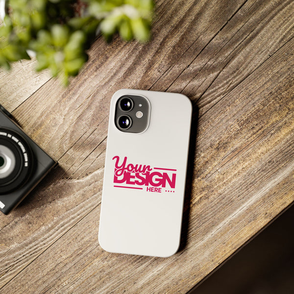 Customizable Slim Phone Case – Personalize Your Design with Name or Photo, Lightweight Protective Cover for iPhone