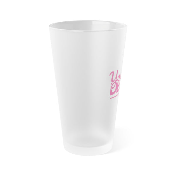 Personalized Frosted Pint Glass, Custom Drinkware for Parties, Unique Gift for Beer Lovers, Birthday, Wedding, Housewarming