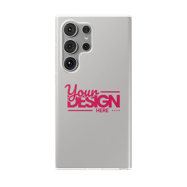 Customizable Flexi Phone Case – Personalize Your Design with Name or Photo, Flexible Protective Cover for Samsung Phones
