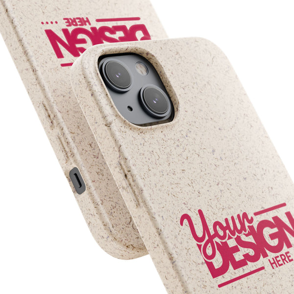Biodegradable Phone Case – Eco-Friendly Custom Design Cover, Personalized Sustainable Protective Case for iPhone