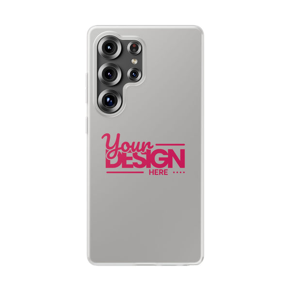 Customizable Flexi Phone Case – Personalize Your Design with Name or Photo, Flexible Protective Cover for Samsung Phones