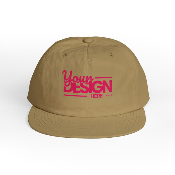Custom Surf Cap – Lightweight Quick-Dry Recycled Nylon Snapback, Personalized Beach Hat with Breathable Mesh & Relaxed Fi