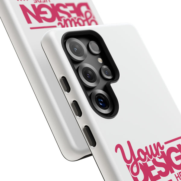 Customizable Tough Phone Case – Personalized Protective Cover with Name or Photo, Shockproof Case for Samsung Phones, Durable Gift Idea