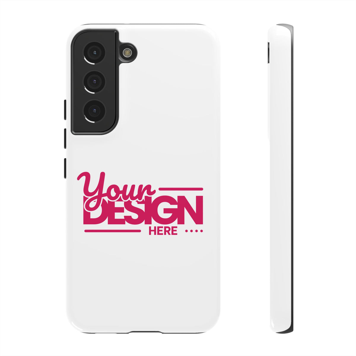 Customizable Tough Phone Case – Personalized Protective Cover with Name or Photo, Shockproof Case for Samsung Phones, Durable Gift Idea