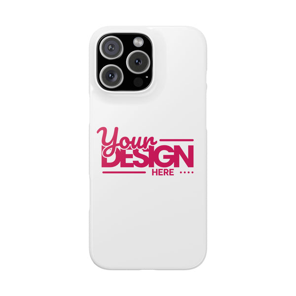 Customizable Slim Phone Case – Personalize Your Design with Name or Photo, Lightweight Protective Cover for iPhone