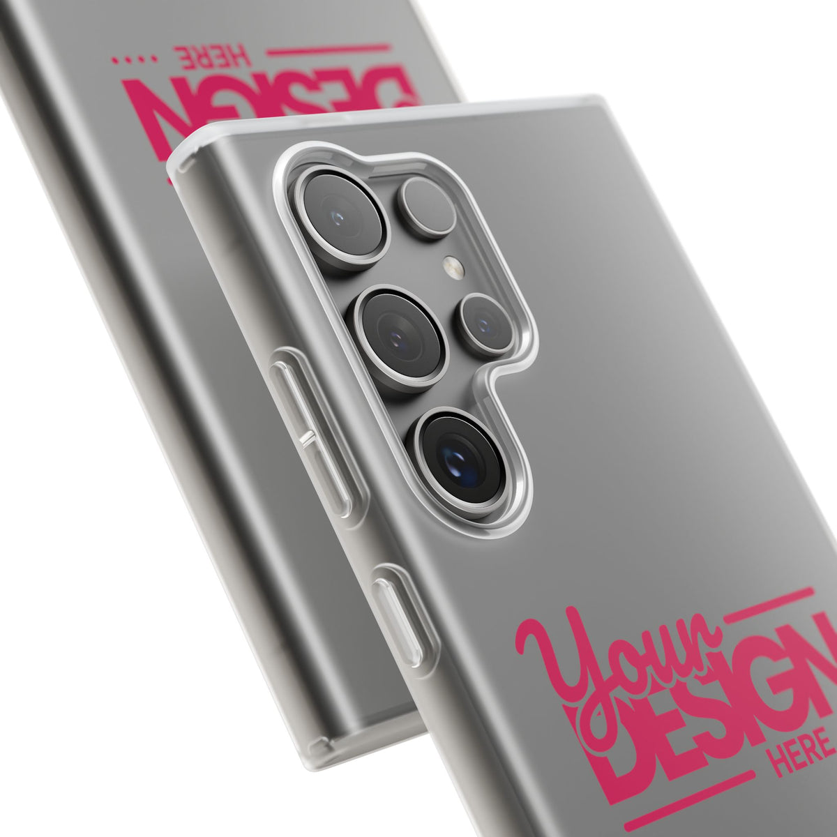 Customizable Flexi Phone Case – Personalize Your Design with Name or Photo, Flexible Protective Cover for Samsung Phones