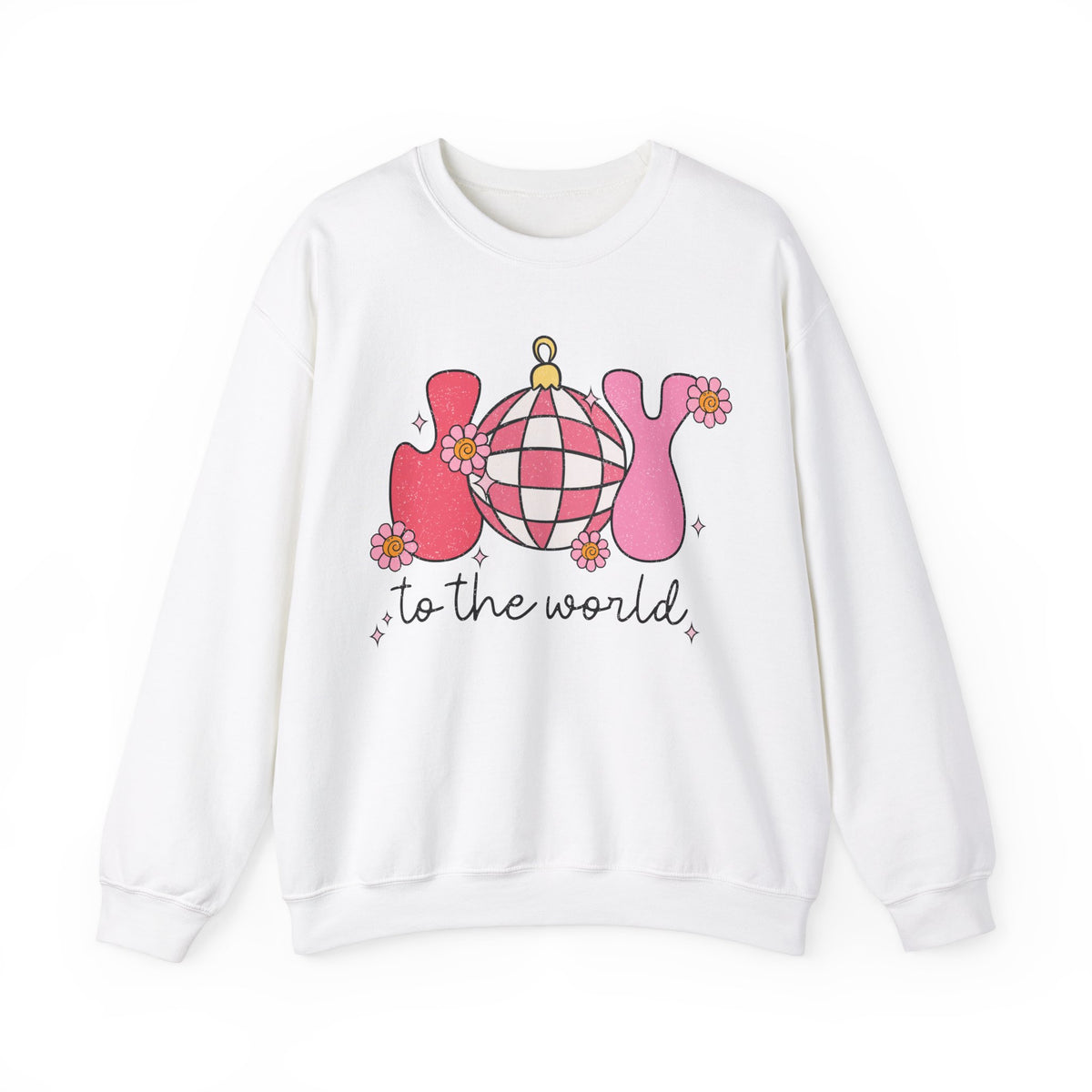 Joyful Ornaments Crewneck Sweatshirt - Playful Holiday Spirit Christmas Sweater - Christmas Apparel