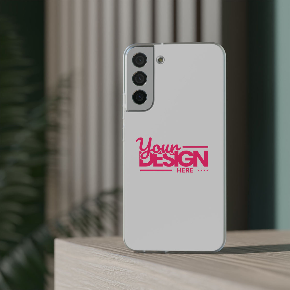 Customizable Flexi Phone Case – Personalize Your Design with Name or Photo, Flexible Protective Cover for Samsung Phones