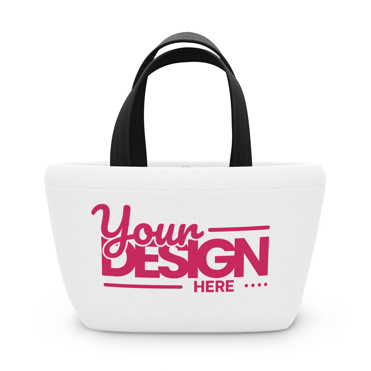 Insulated Lunch Bag – Custom ‘Your Design Here’ Tote for Work, School & Picnics, Personalized Reusable Food Bag
