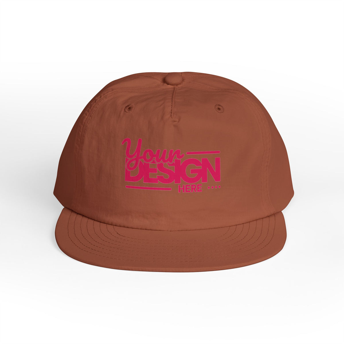 Custom Surf Cap – Lightweight Quick-Dry Recycled Nylon Snapback, Personalized Beach Hat with Breathable Mesh & Relaxed Fi