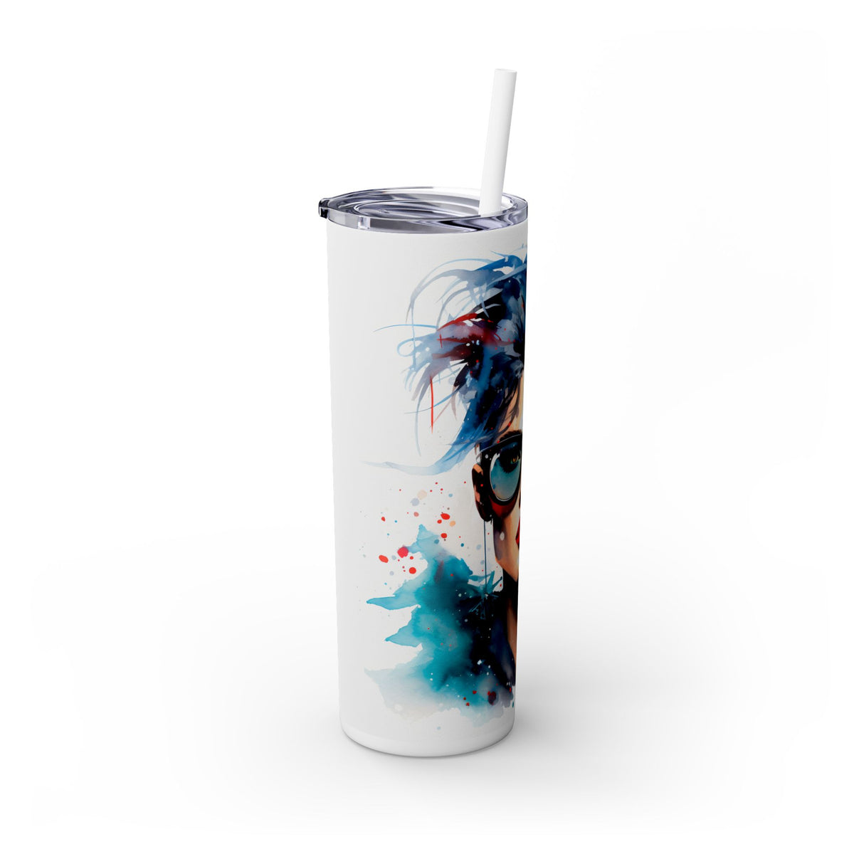 Bold & Vibrant Art - Colorful Abstract Woman with Sunglasses Tumbler