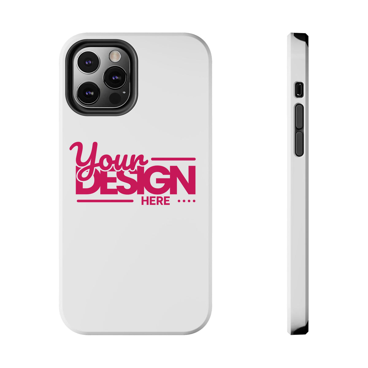 Personalized Tough Phone Case – Custom Name or Photo Protective Cover, Shock-Absorbent Durable Case for iPhone, Unique Gift Idea