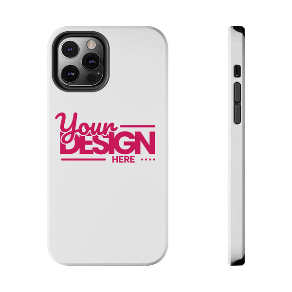 Personalized Tough Phone Case – Custom Name or Photo Protective Cover, Shock-Absorbent Durable Case for iPhone, Unique Gift Idea
