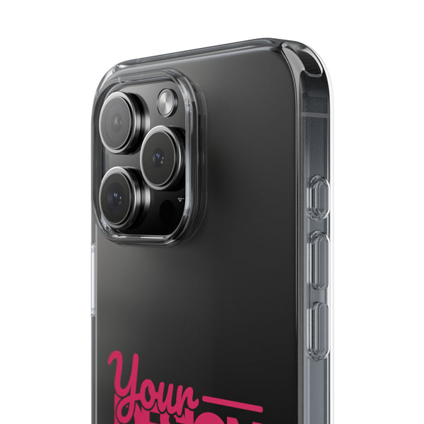 Customizable Clear Impact-Resistant Phone Case – Personalized Name or Photo Design, Transparent Shockproof Cover for iPhone