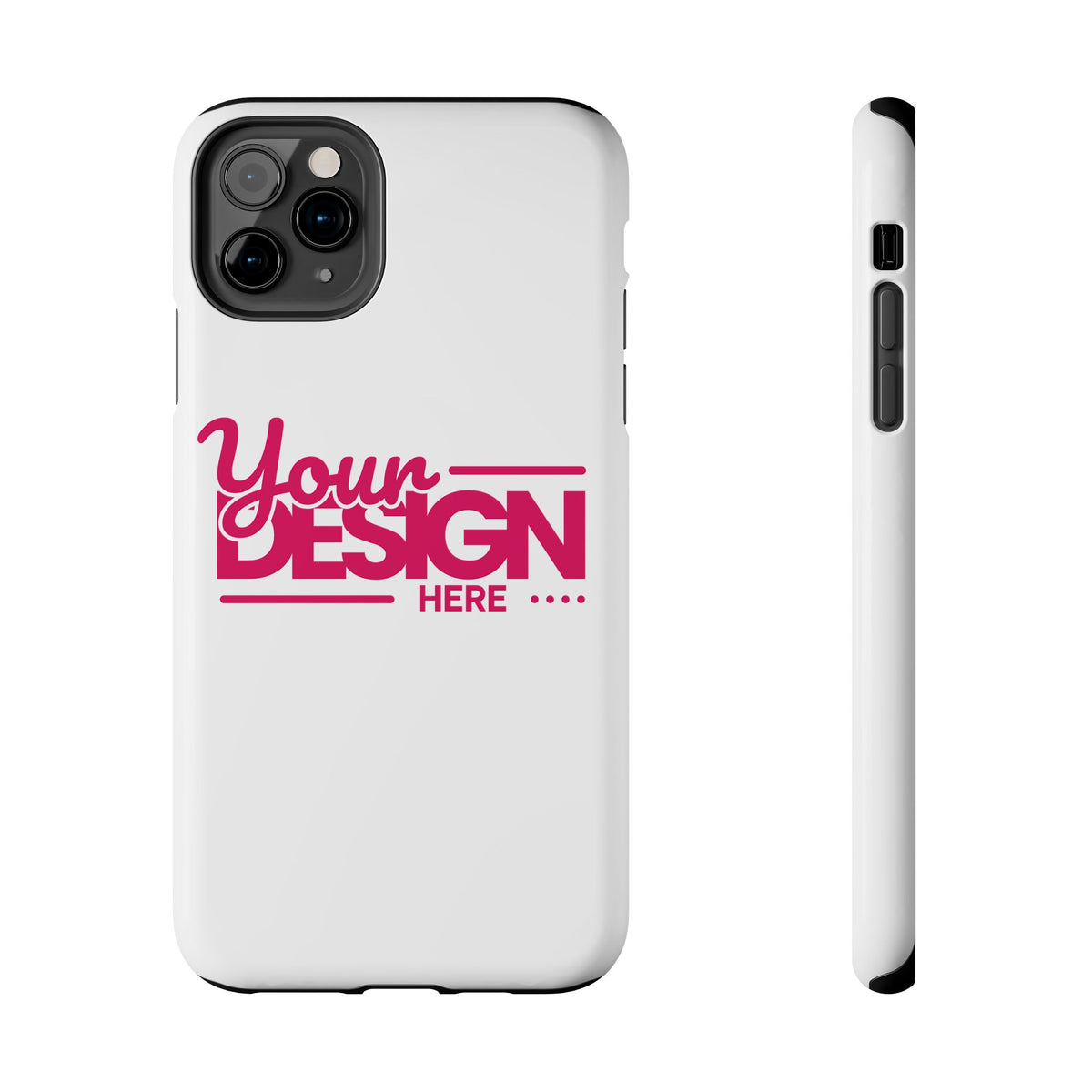 Personalized Tough Phone Case – Custom Name or Photo Protective Cover, Shock-Absorbent Durable Case for iPhone, Unique Gift Idea