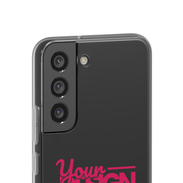 Customizable Flexi Phone Case – Personalize Your Design with Name or Photo, Flexible Protective Cover for Samsung Phones