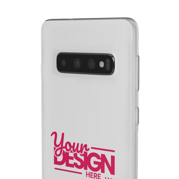 Customizable Flexi Phone Case – Personalize Your Design with Name or Photo, Flexible Protective Cover for Samsung Phones