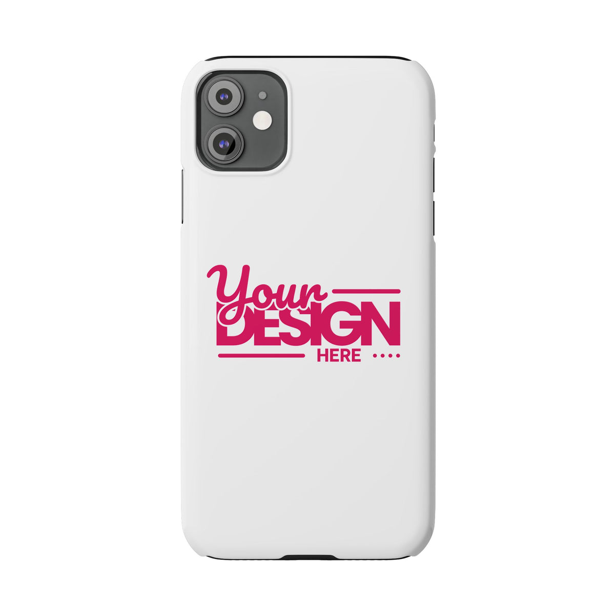 Customizable Slim Phone Case – Personalize Your Design with Name or Photo, Lightweight Protective Cover for iPhone