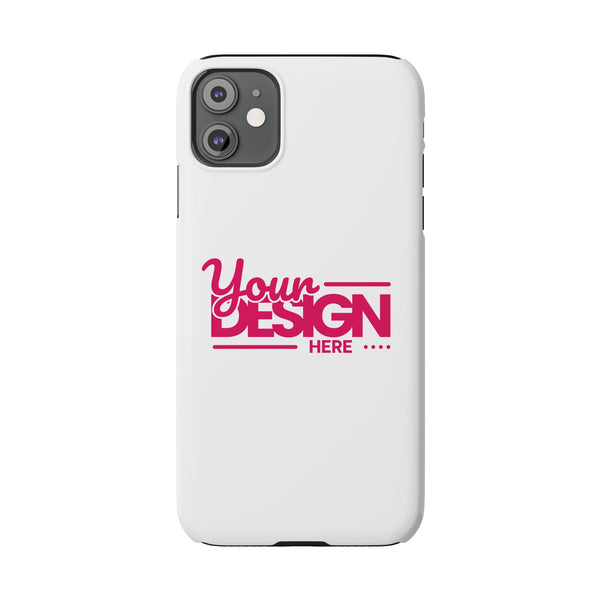 Customizable Slim Phone Case – Personalize Your Design with Name or Photo, Lightweight Protective Cover for iPhone