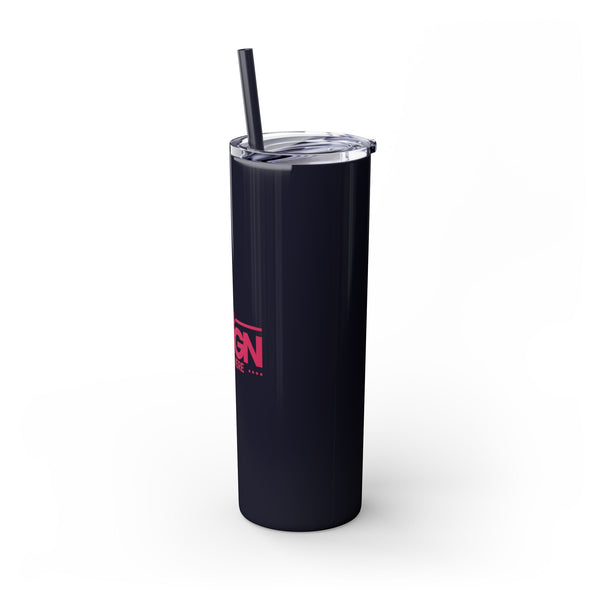 Personalized Skinny Tumbler with Straw, 20oz - Custom Travel Mug, Eco-Friendly Drinkware, Gift for Her, Stylish Hydration, Fun Party Favor