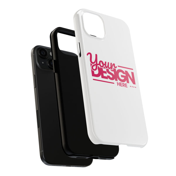 Personalized Tough Phone Case – Custom Name or Photo Protective Cover, Shock-Absorbent Durable Case for iPhone, Unique Gift Idea