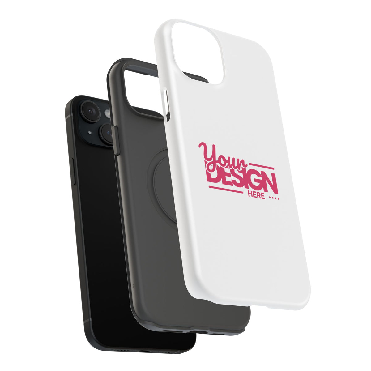 Customizable Impact-Resistant Phone Case – Personalize with Your Design, Durable Shockproof Cover for iPhone