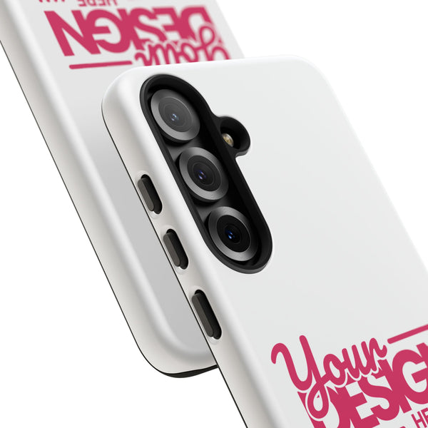 Customizable Tough Phone Case – Personalized Protective Cover with Name or Photo, Shockproof Case for Samsung Phones, Durable Gift Idea