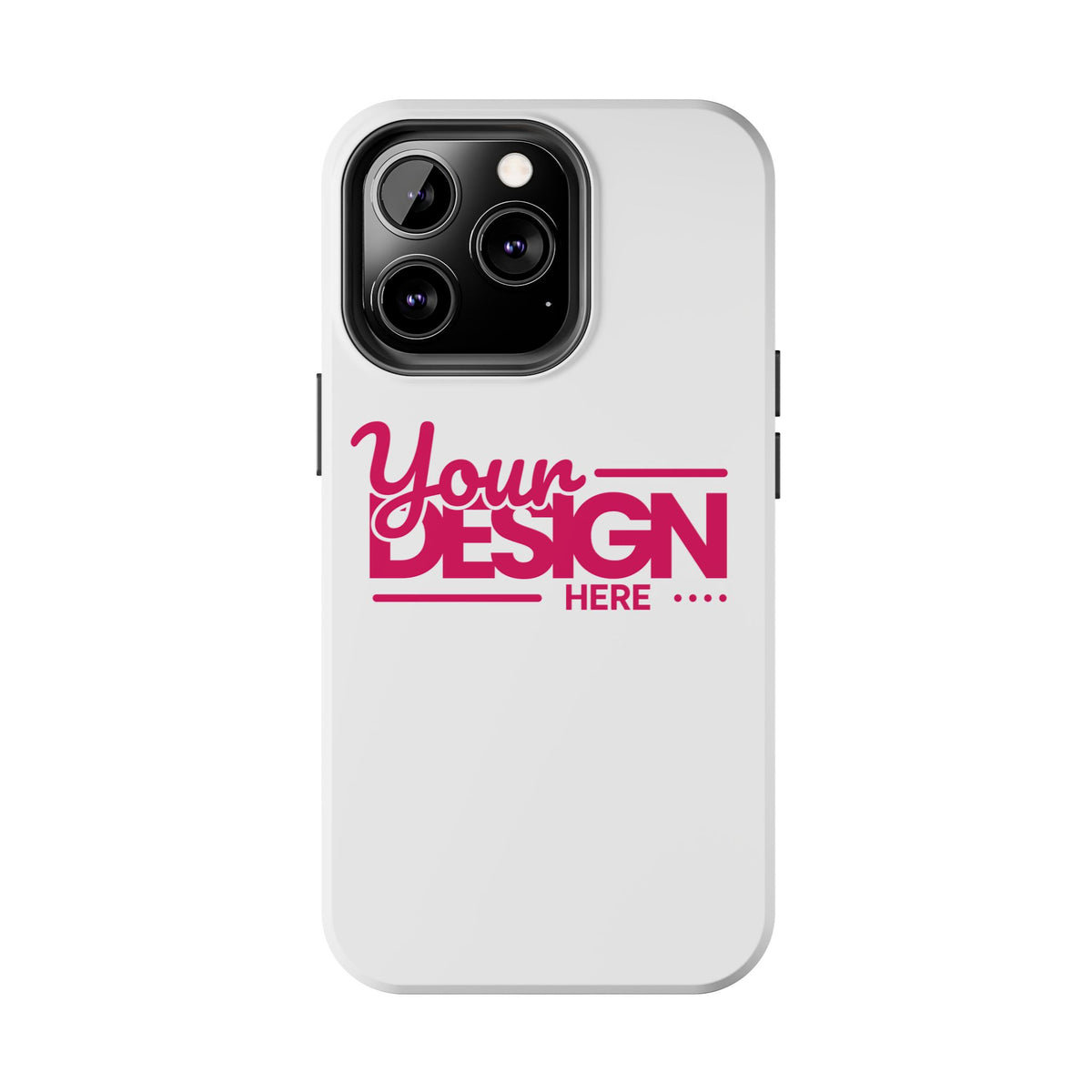 Personalized Tough Phone Case – Custom Name or Photo Protective Cover, Shock-Absorbent Durable Case for iPhone, Unique Gift Idea