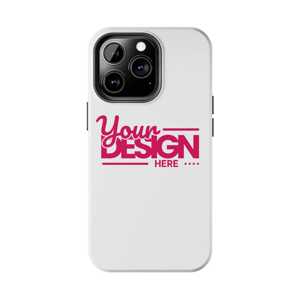 Personalized Tough Phone Case – Custom Name or Photo Protective Cover, Shock-Absorbent Durable Case for iPhone, Unique Gift Idea