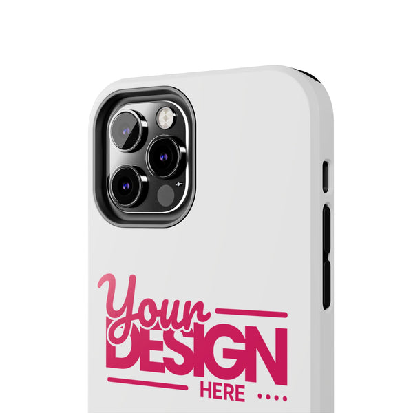 Personalized Tough Phone Case – Custom Name or Photo Protective Cover, Shock-Absorbent Durable Case for iPhone, Unique Gift Idea