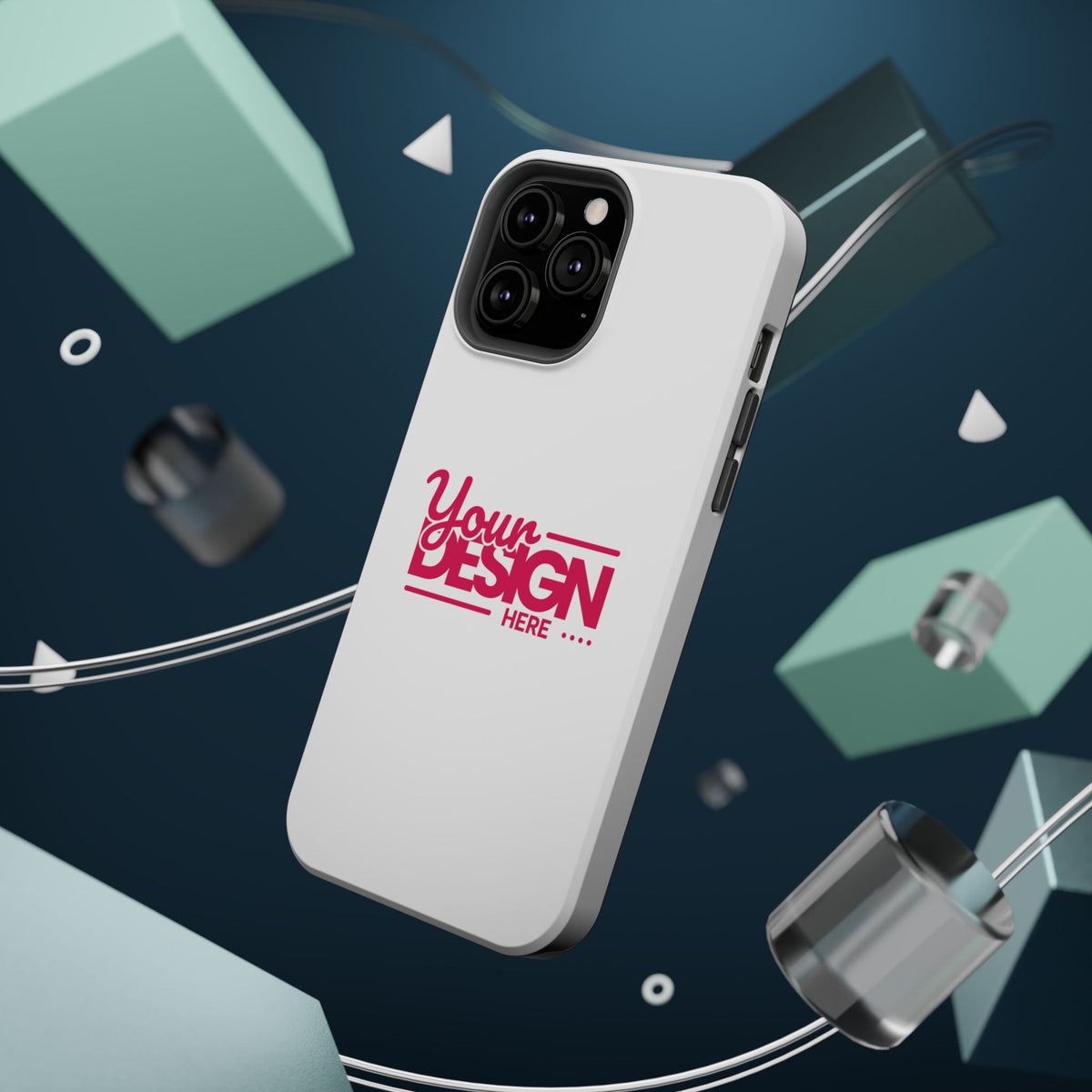 Durable Custom Magnetic Phone Case – Personalized Name or Photo Design, Shockproof Protective Cover for iPhone