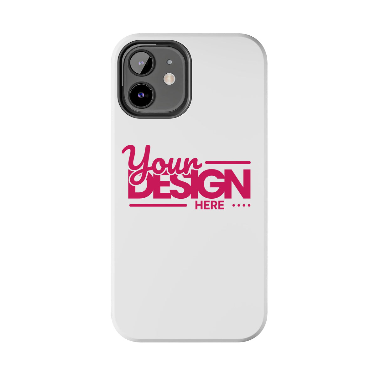 Personalized Tough Phone Case – Custom Name or Photo Protective Cover, Shock-Absorbent Durable Case for iPhone, Unique Gift Idea