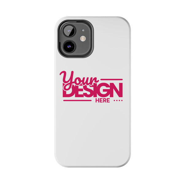 Personalized Tough Phone Case – Custom Name or Photo Protective Cover, Shock-Absorbent Durable Case for iPhone, Unique Gift Idea