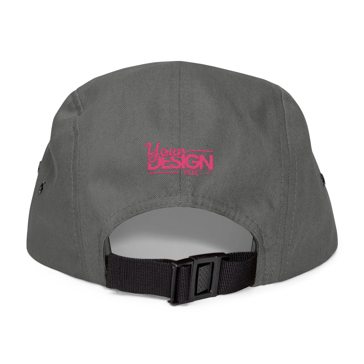 Custom Five-Panel Hat – Personalized Embroidered Cotton Cap, Low-Profile Streetwear Strapback with Front & Back Logo Design