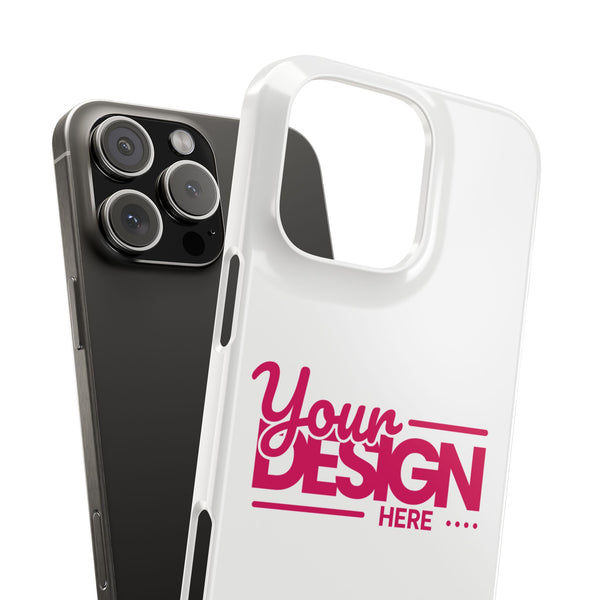 Customizable Slim Phone Case – Personalize Your Design with Name or Photo, Lightweight Protective Cover for iPhone