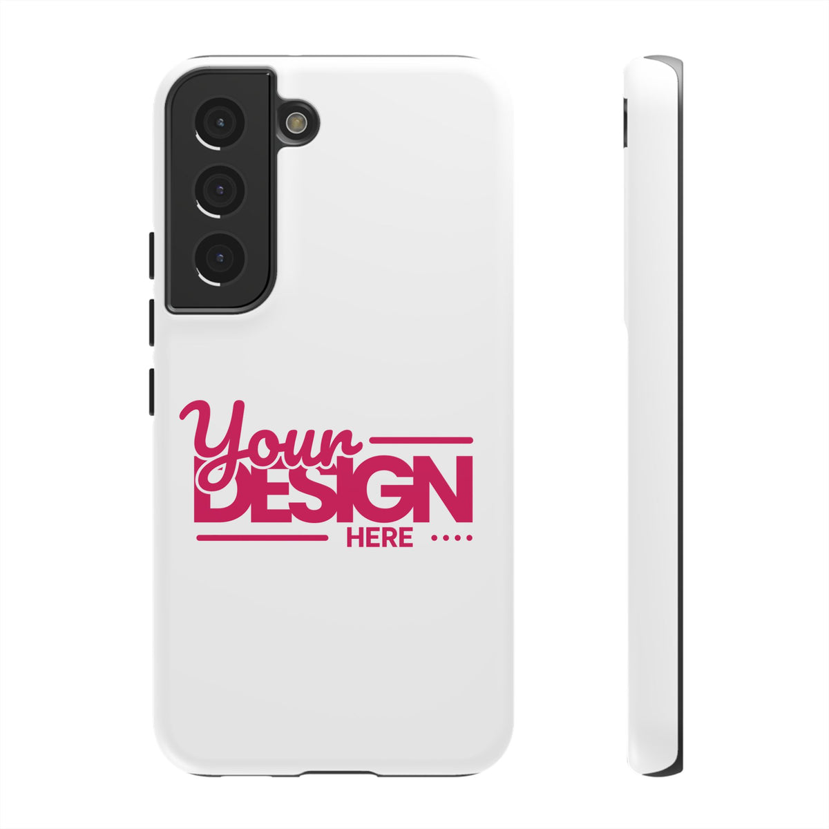 Customizable Tough Phone Case – Personalized Protective Cover with Name or Photo, Shockproof Case for Samsung Phones, Durable Gift Idea