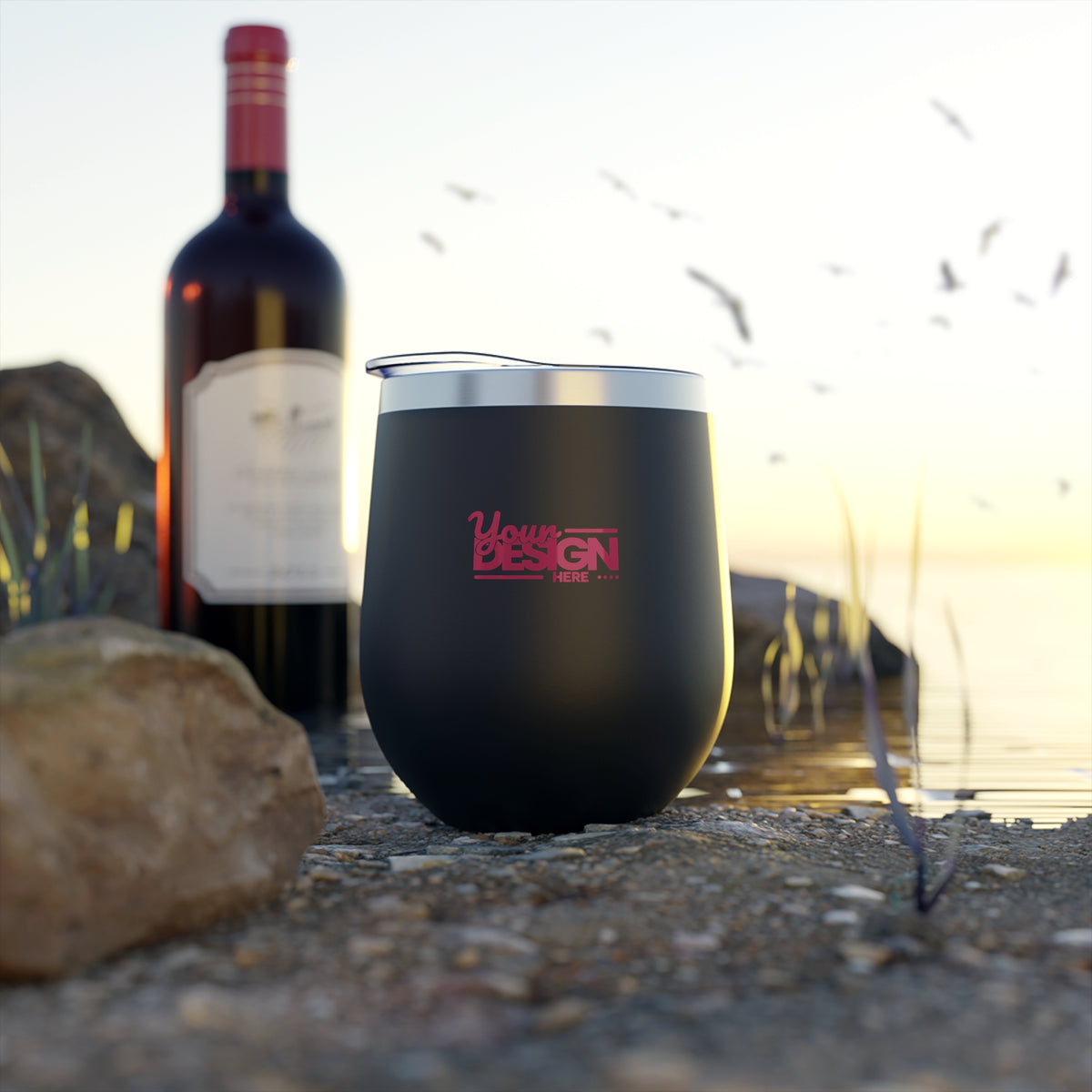 Stylish Insulated Travel Cup, Personalized Coffee Mug, Perfect for Weddings, Gifts for Her, Tumblers for Hot & Cold Beverages