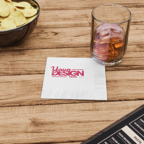 Custom-Design Napkins, Elegant Party Decor, Personalized Wedding Tableware, Custom Event Supplies, Stylish Entertaining Essentials