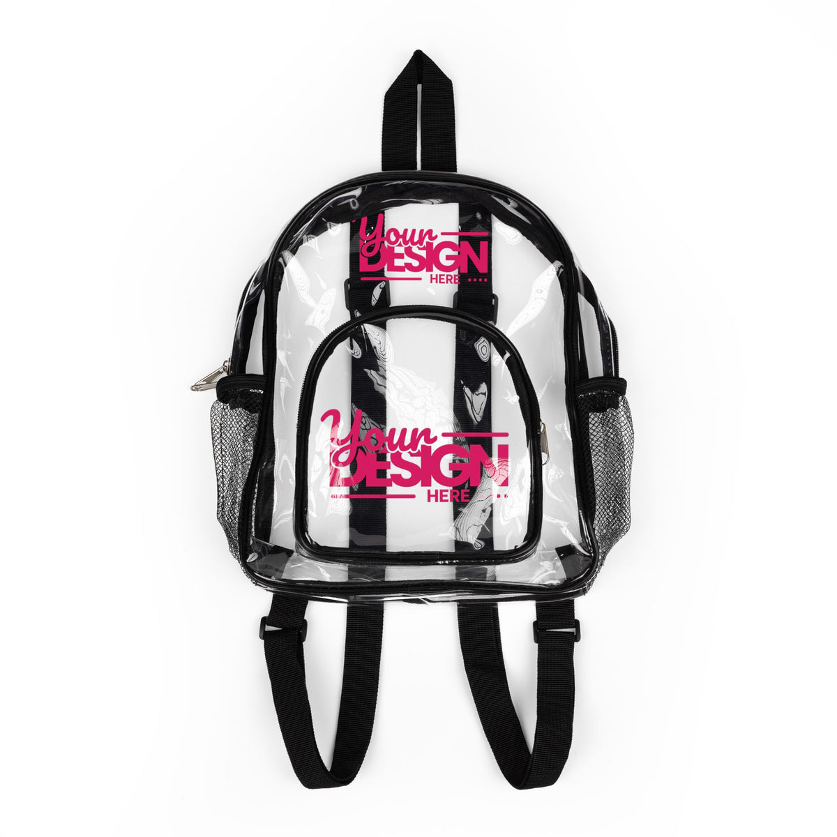 Clear Stadium Backpack – Transparent Security Bag for School, Events & Travel, Durable See-Through Customizable Bookbag