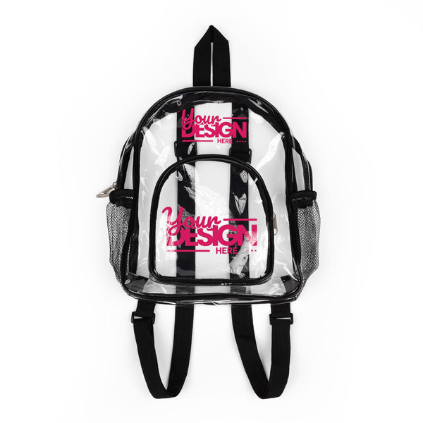 Clear Stadium Backpack – Transparent Security Bag for School, Events & Travel, Durable See-Through Customizable Bookbag