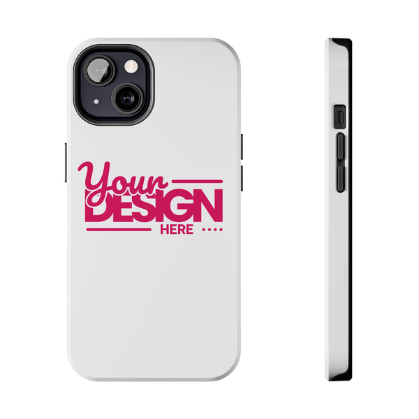 Personalized Tough Phone Case – Custom Name or Photo Protective Cover, Shock-Absorbent Durable Case for iPhone, Unique Gift Idea