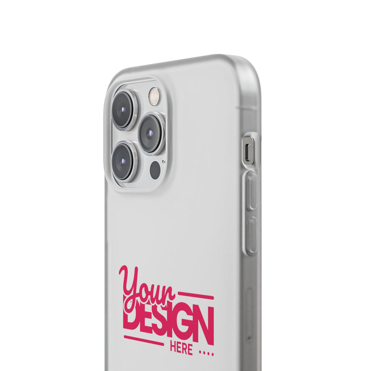 Customizable Flexi Phone Case – Personalize Your Design with Name or Photo, Flexible Protective Cover for iPhone