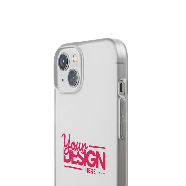 Customizable Flexi Phone Case – Personalize Your Design with Name or Photo, Flexible Protective Cover for iPhone