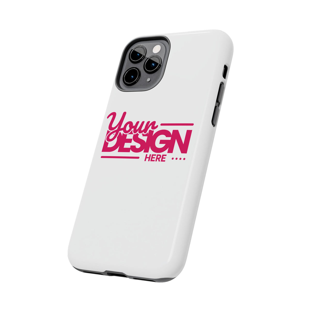 Personalized Tough Phone Case – Custom Name or Photo Protective Cover, Shock-Absorbent Durable Case for iPhone, Unique Gift Idea