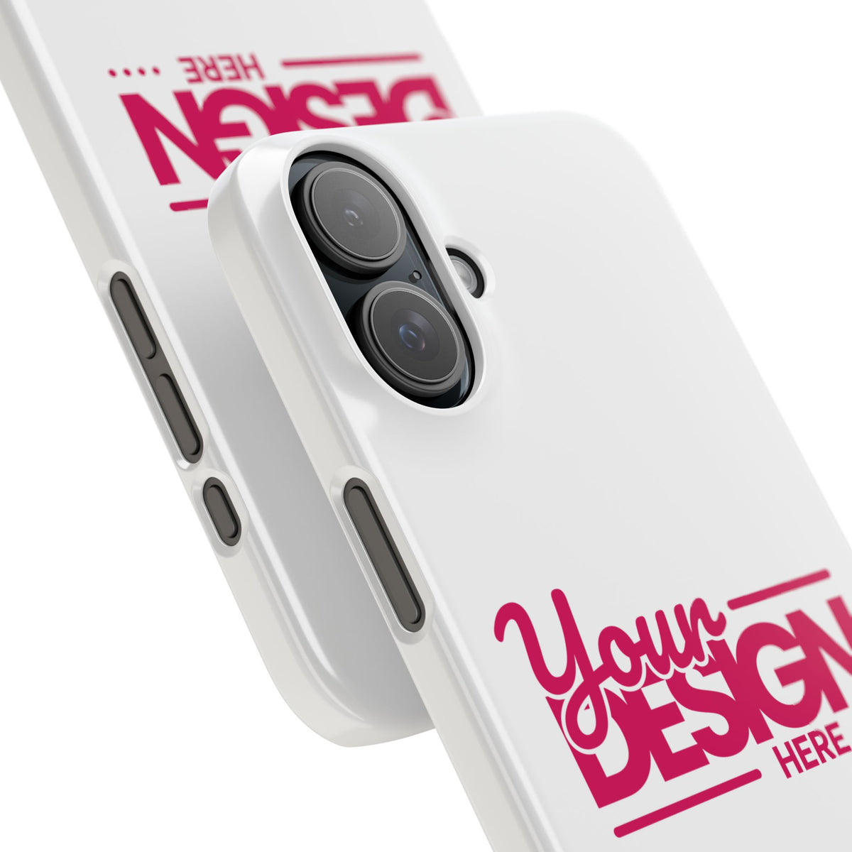 Customizable Slim Phone Case – Personalize Your Design with Name or Photo, Lightweight Protective Cover for iPhone