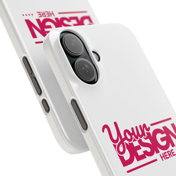 Customizable Slim Phone Case – Personalize Your Design with Name or Photo, Lightweight Protective Cover for iPhone